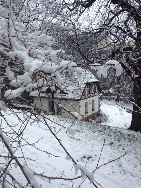 Literaturhaus im Schnee